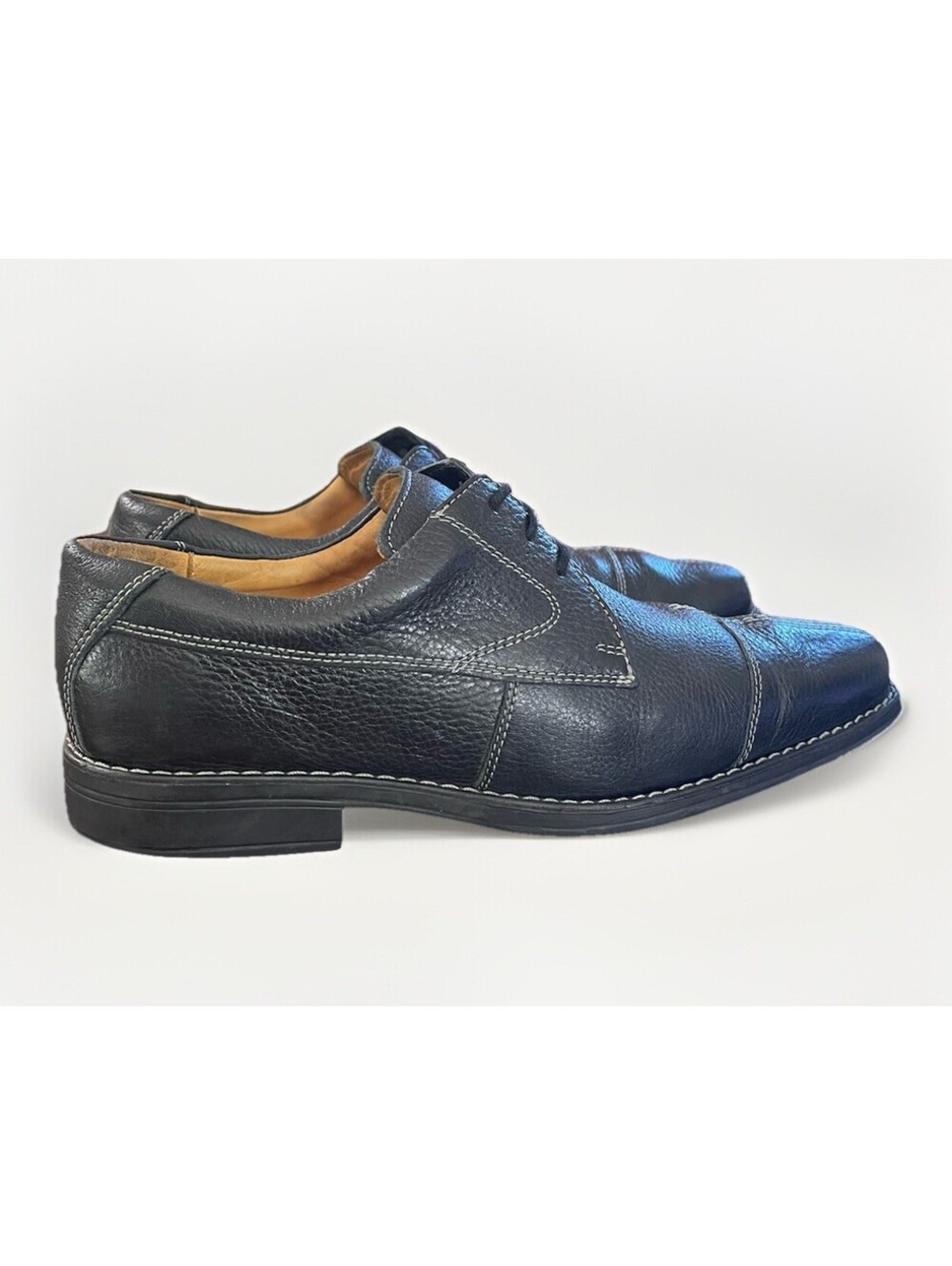 SANDRO M MOSCOLONI Mens Dress Shoes Soft Black Leather 9103 SZ 10 Brazil Made